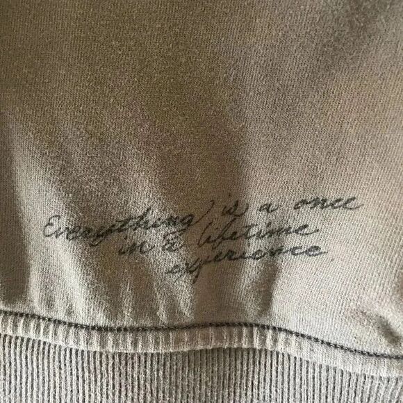 Life is Good/ Good Vibes Olive Long Sleeves Cotton Unisex Hoodie Sweatshirt S - Picture 4 of 14